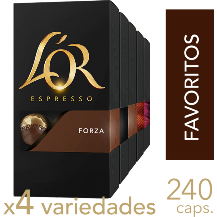 100 Cápsulas Aluminio L'Or Café Espresso Chocolate Compatible Nespresso Lor